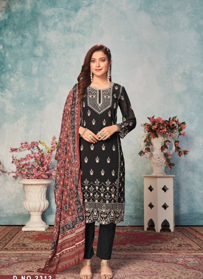 Twisha 23 Heavy Festive Wear Georgette Print With Sequence Work Suit Collection